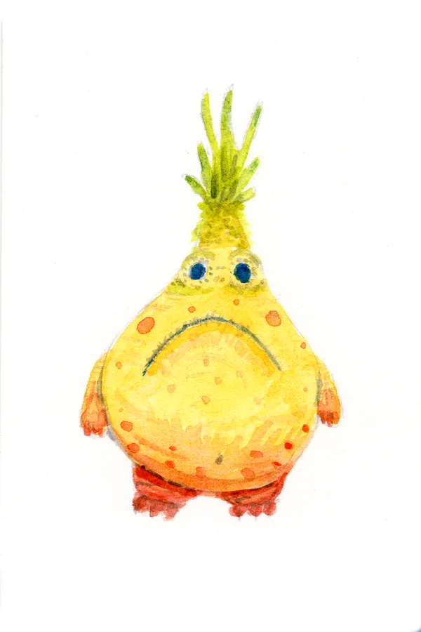 Blandi, watercolor creature