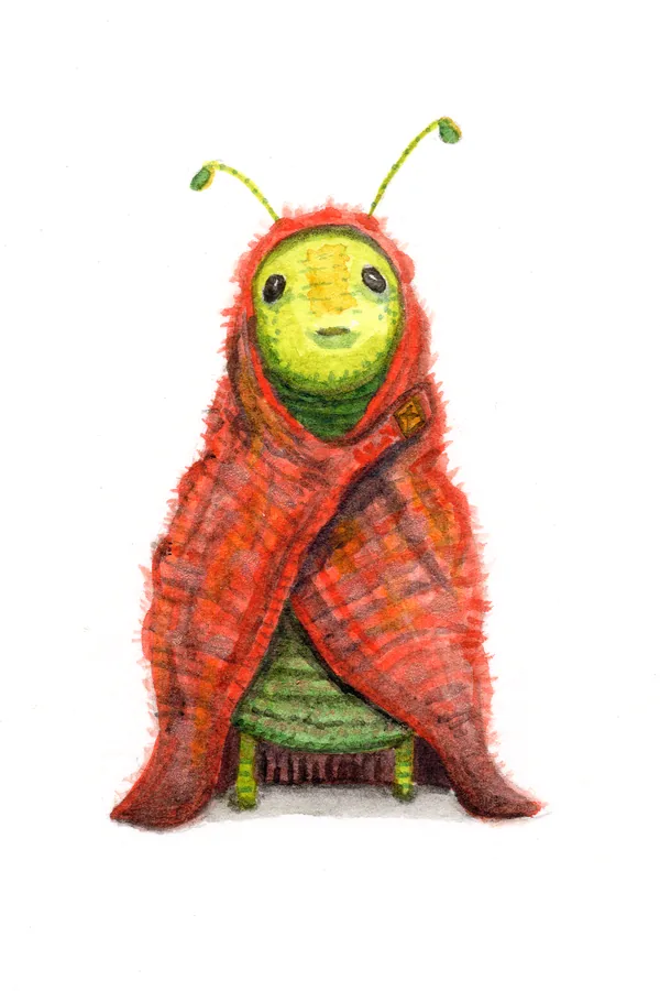 Chip, watercolor creature