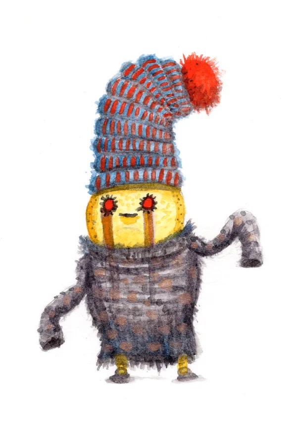 Scab, watercolor creature