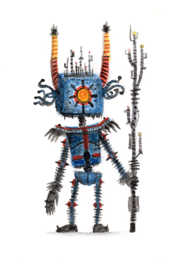Unnamed, watercolor creature