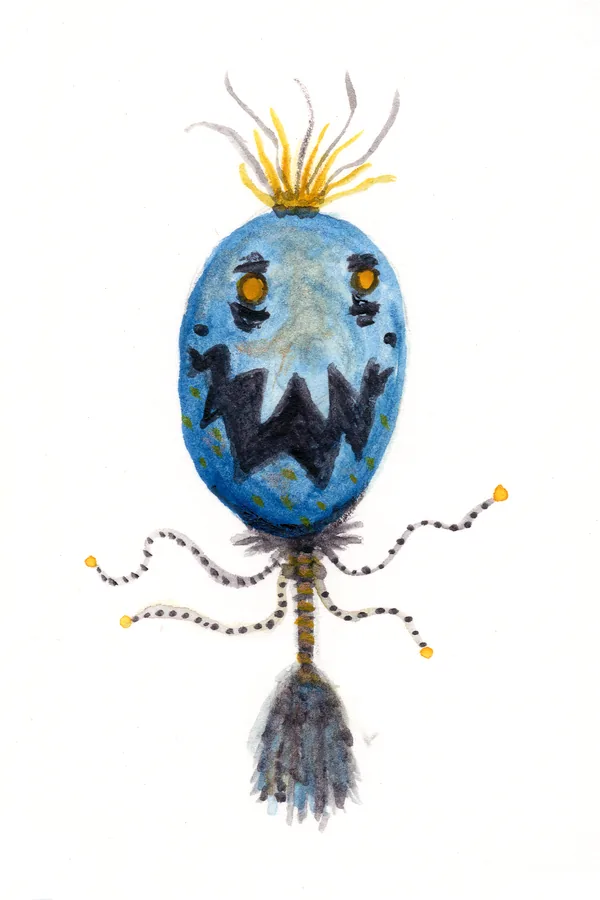Unnamed, watercolor creature