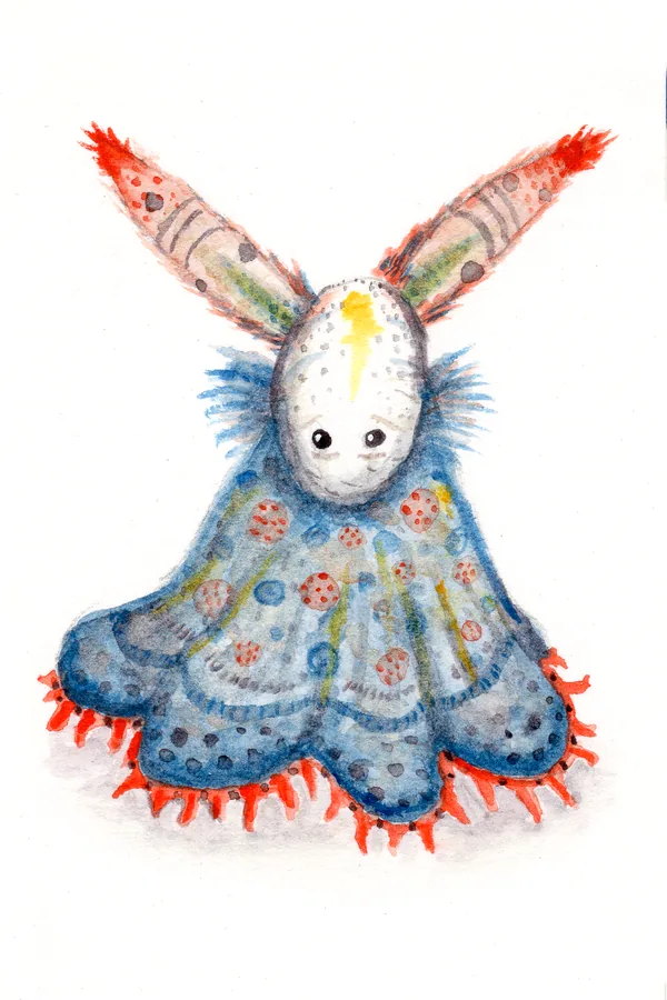 Unnamed, watercolor creature